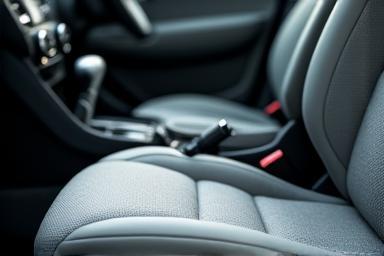Deep upholstery cleaning in a car interior